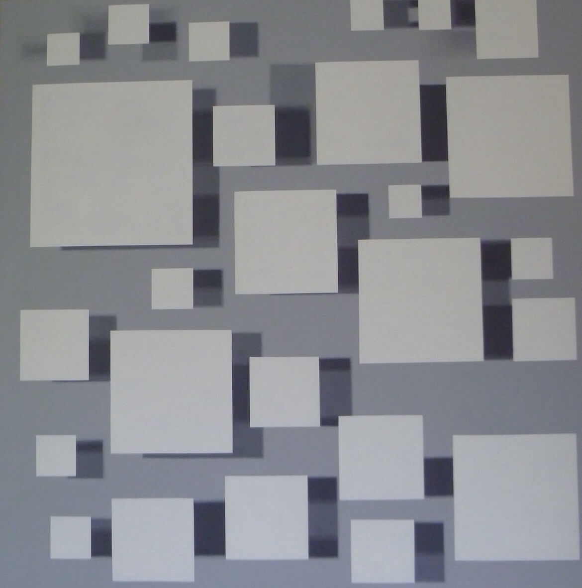 White Squares on Dark Shadows | Acryl auf Leinwand | 2014